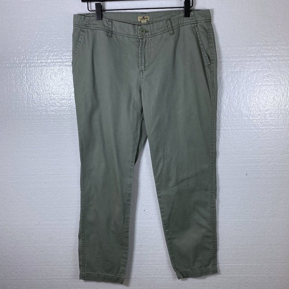 Woolrich Size 8 Green Casual Skinny Hiking Pants
